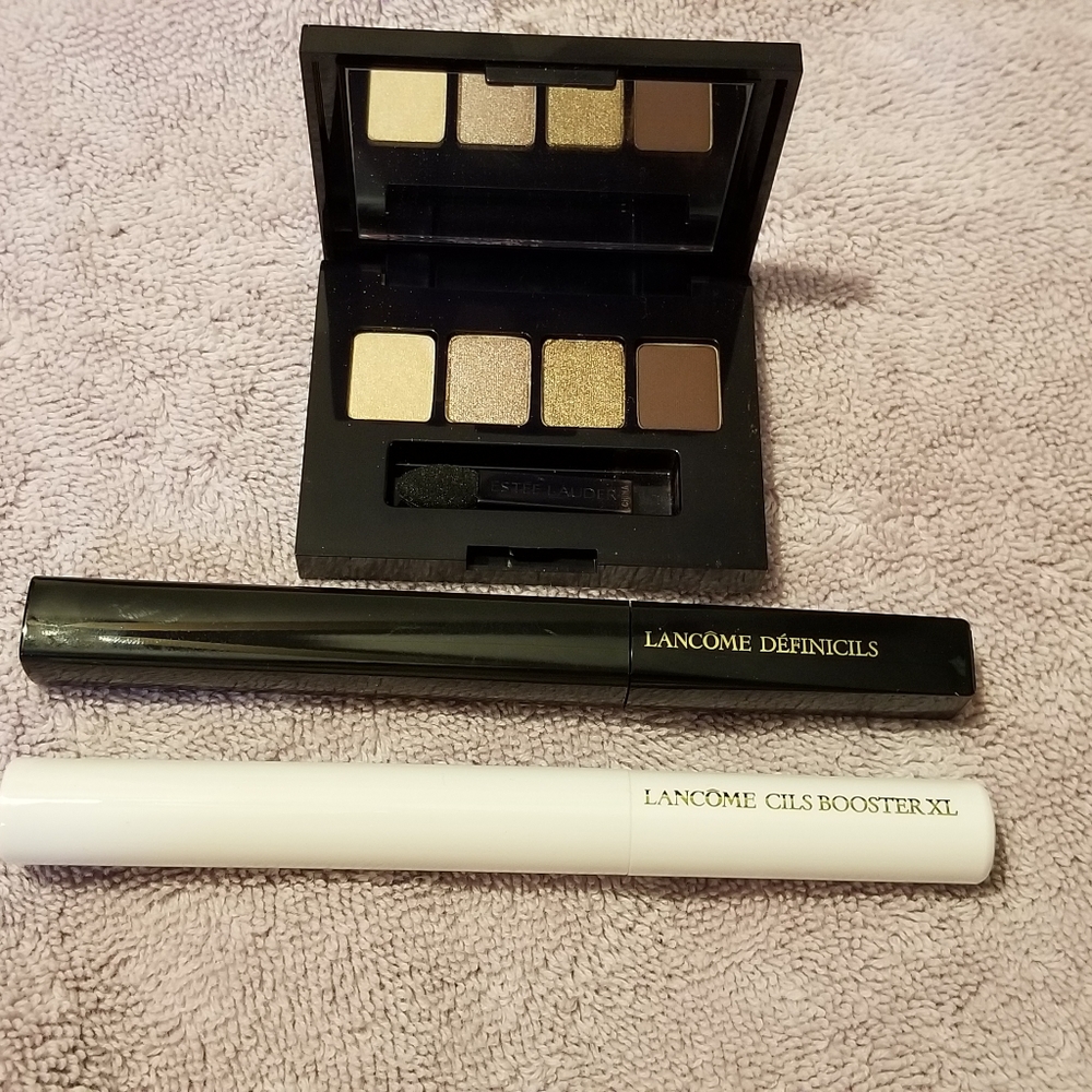 Lancome Mascara, Primer, and Eyeshadow Palette Bundle